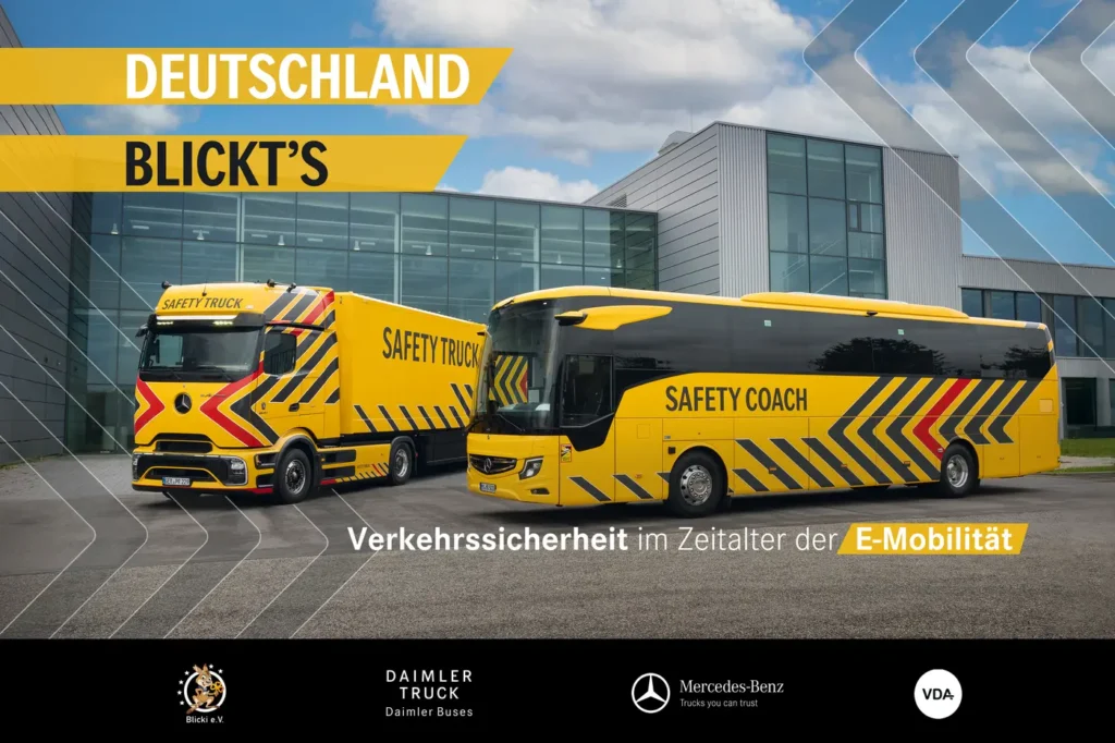 I costruttori di veicoli di grandi dimensioni, come camion e autobus, sentono la responsabilità sociale di garantire il massimo livello di sicurezza a tutti gli utenti della strada. A maggior ragione in un momento di transizione come quello attuale, che vede l’entrata in sevizio di un numero crescente di mezzi a trazione elettrica, diversi da quelli tradizionali. 