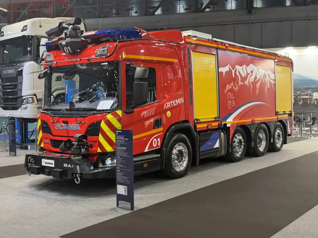 Si chiama Artemis, come la divinità greca simbolo di protezione e determinazione, il veicolo antincendio e di soccorso per tunnel allestito dallo specialista BAI (Brescia Antincendi International) su telaio Scania L 360, entrato in servizio presso la società di gestione del Traforo del Monte Bianco (TMB-GEIE).